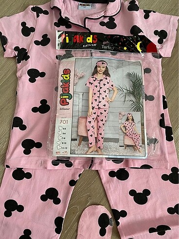 Minnie mouse figürlü pijama takımı