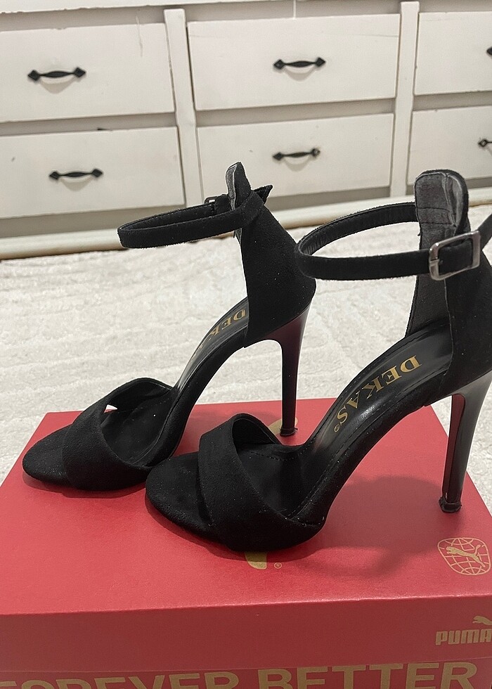 İnce bantlı topuklu ayakkabı - Görsel 2