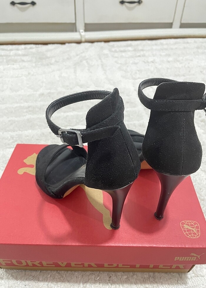 İnce bantlı topuklu ayakkabı - Görsel 3