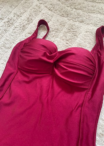 Bordo Kadın Mayo - Görsel 3