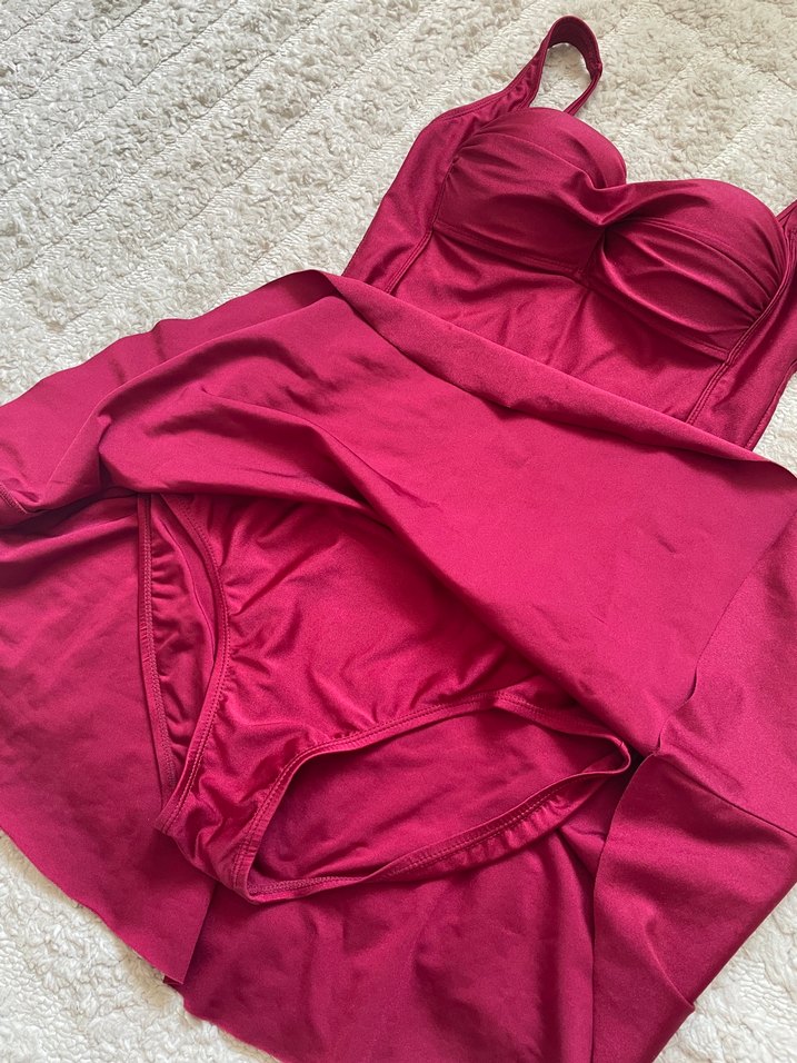 Bordo Kadın Mayo - Görsel 4