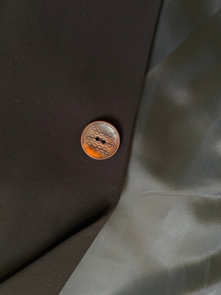 Kadın Kahverengi Düğmeli Blazer Ceket - Görsel 3