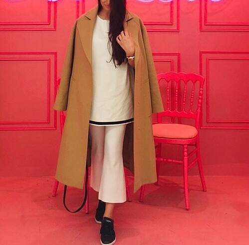 ZARA MODEL Blange marka camel kaban 36 beden