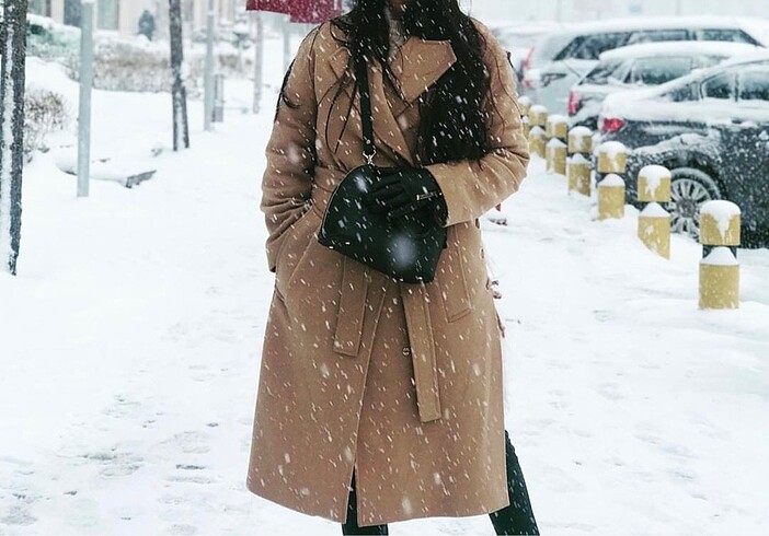 s Beden ZARA MODEL Blange marka camel kaban 36 beden