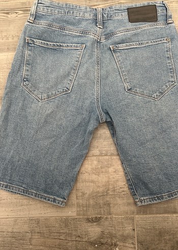 Mavi Düğmeli erkek jean şort - Görsel 6