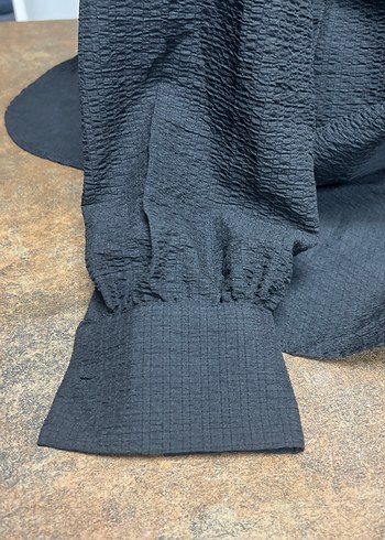 Gri Keten Kadın Uzun Kollu Gömlek - Görsel 3