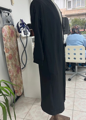Düğmeli Siyah Uzun Kadın uzun tunik - Görsel 4