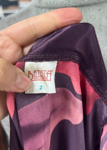 Bordo Çiçek Desenli Uzun Kadın Kimono sabahlık - Görsel 9