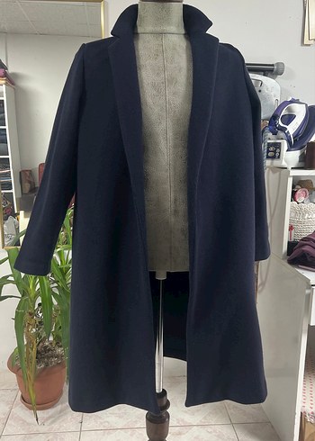 Lacivert Kadın Kaban - Görsel 10