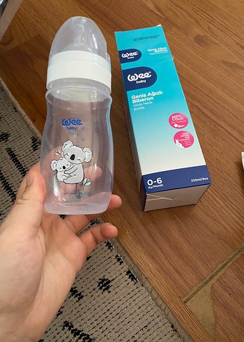 Wee Baby Geniş Ağızlı Biberon 250ml Mavi - Görsel 2