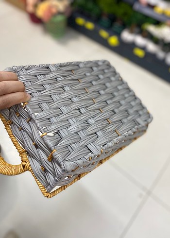 Diğer Gri Hasır Kulplu Saklama Tepsisi