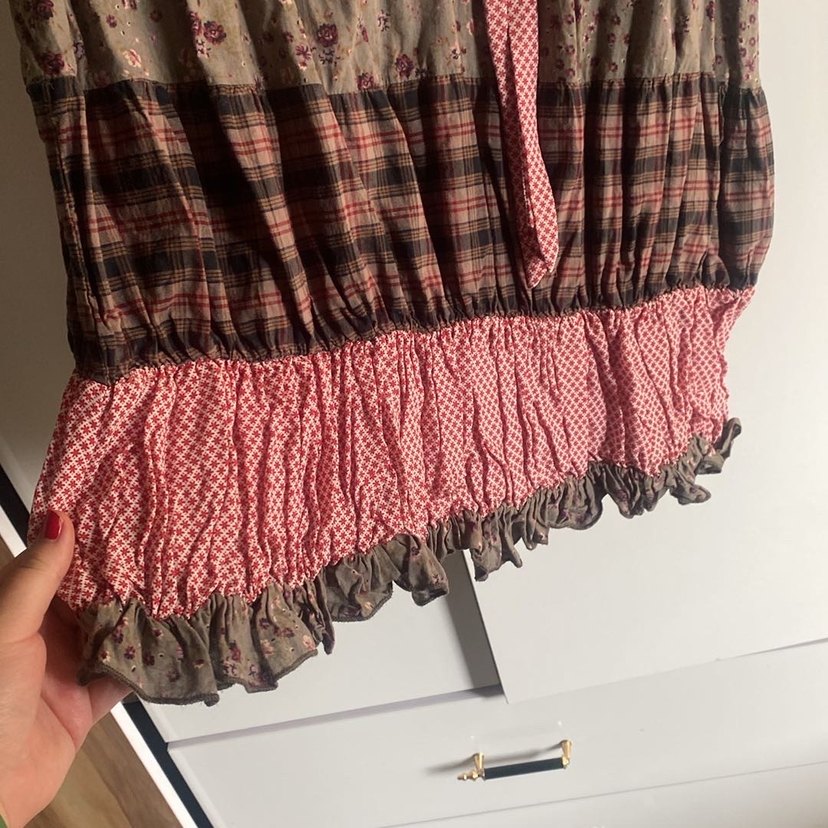 Bohem Kısa Kollu Salaş Hamile elbise - Görsel 2