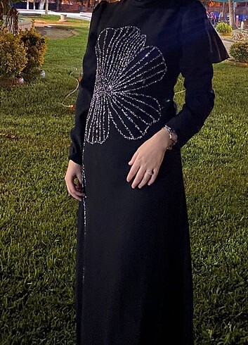 Siyah nursema abiye 