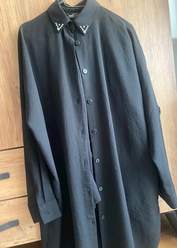 xl Beden Düğmeli Siyah takım gömlek pantolon