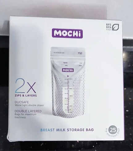 Mochi anne sütü saklama poşeti 25 adet