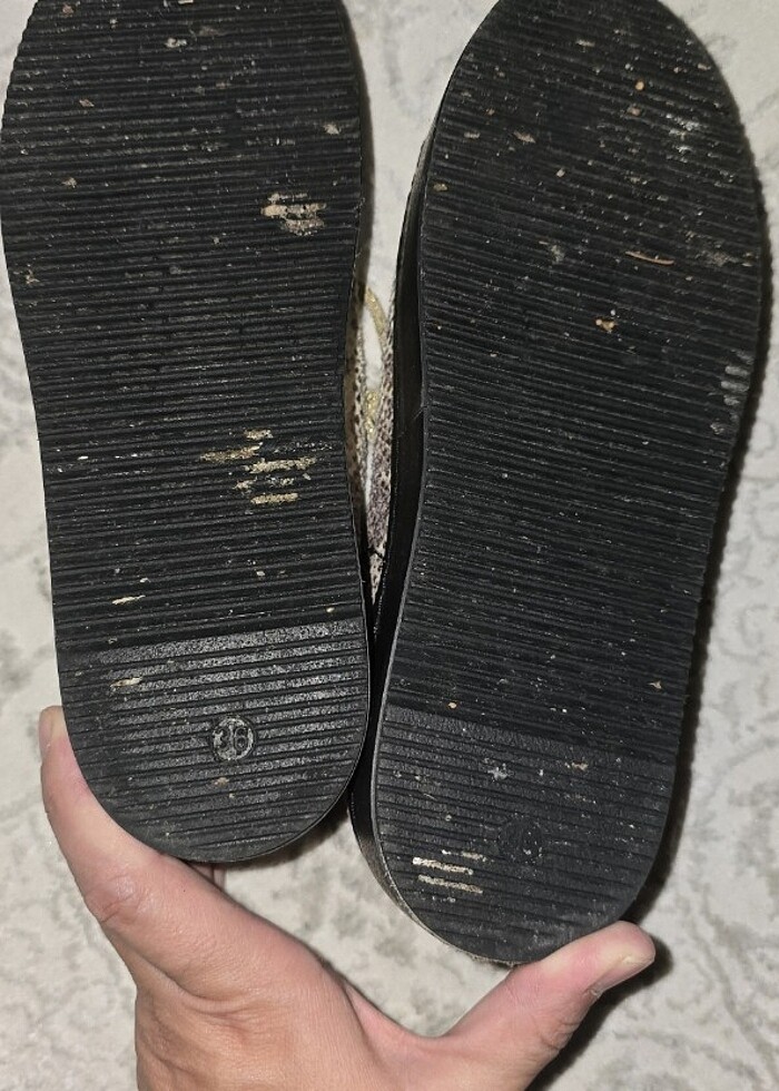 Bambi yılan derisi desenli ayakkabı - Görsel 3