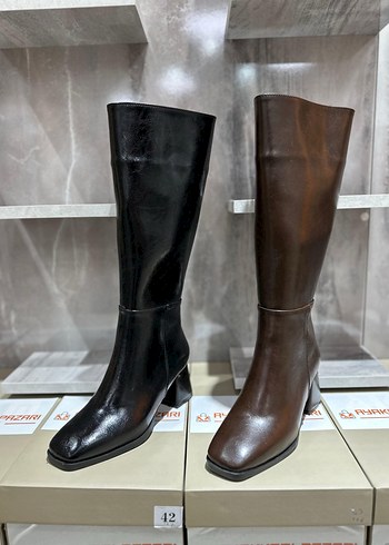 Klasik Kadın Deri Dizüstü çizme - Görsel 3