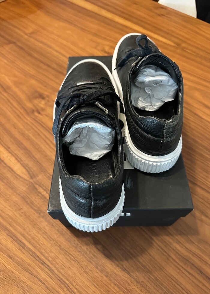 NETWORK deri siyah erkek ayakkabı - Görsel 2