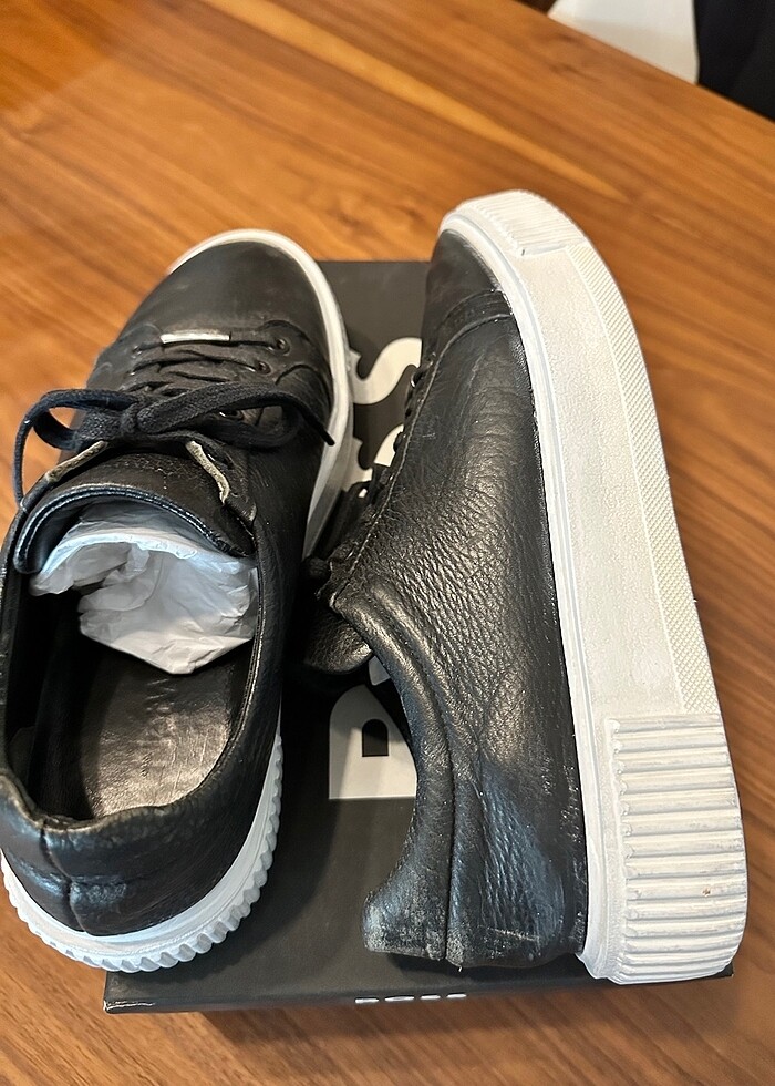 NETWORK deri siyah erkek ayakkabı - Görsel 4