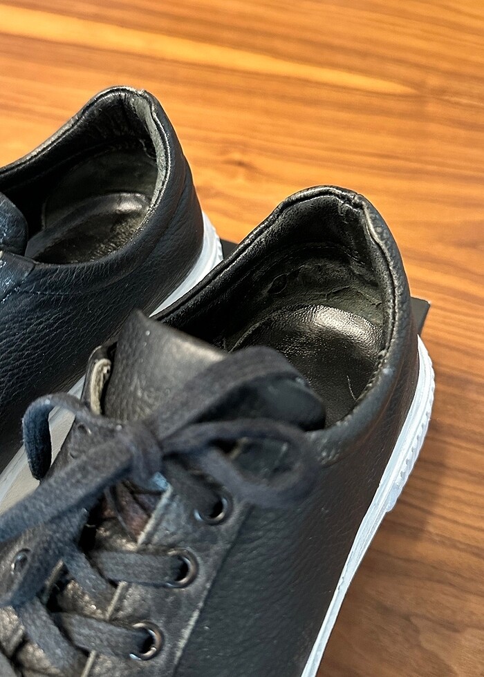 NETWORK deri siyah erkek ayakkabı - Görsel 5