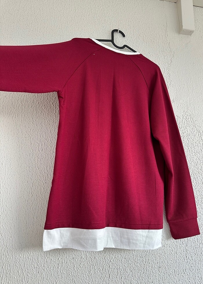 Suwen bordo M erkek pijama takımı - Görsel 2