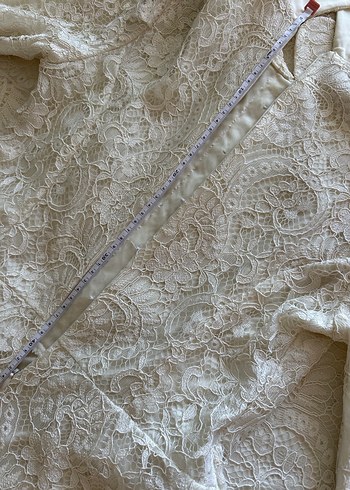 Gamze polat tesettür ekru kupür abiye 38 beden - Görsel 16