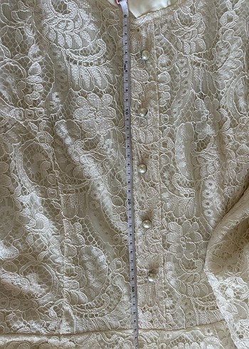 Gamze polat tesettür ekru kupür abiye 38 beden - Görsel 15