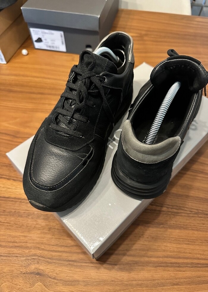 Hotiç siyah erkek günlük ayakkabı - Görsel 5