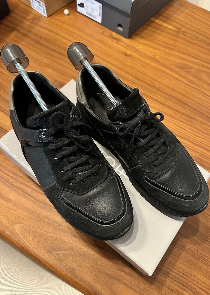 Hotiç siyah erkek günlük ayakkabı - Görsel 2