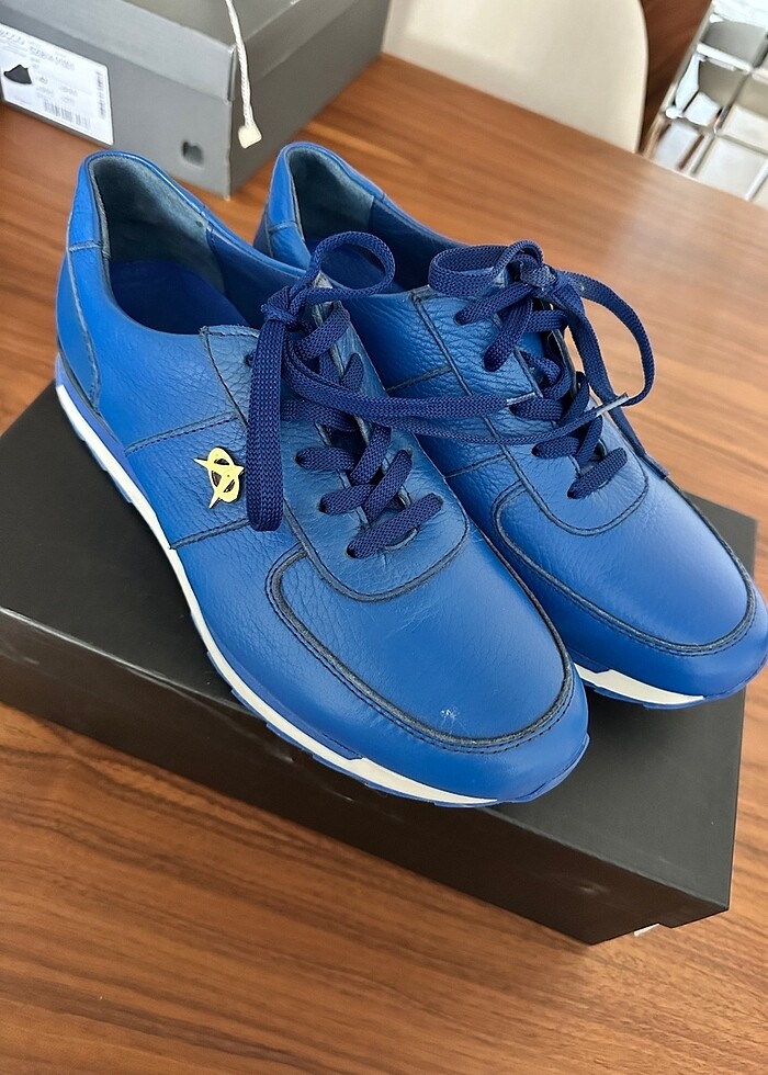 By Onur Ateş Lacivert erkek ayakkabı - Görsel 2
