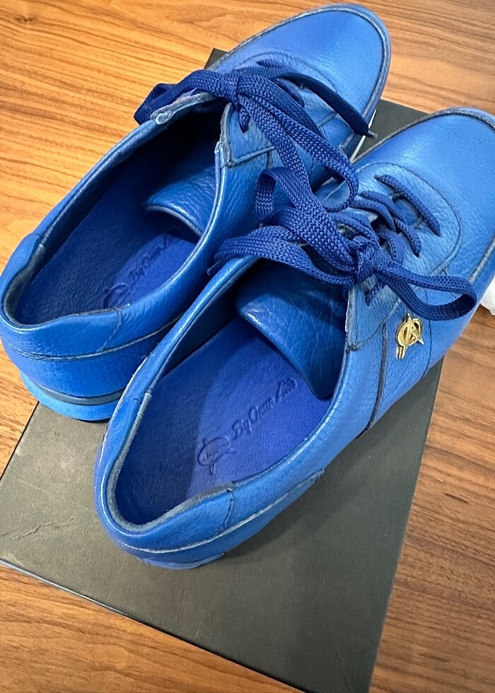 By Onur Ateş Lacivert erkek ayakkabı - Görsel 3