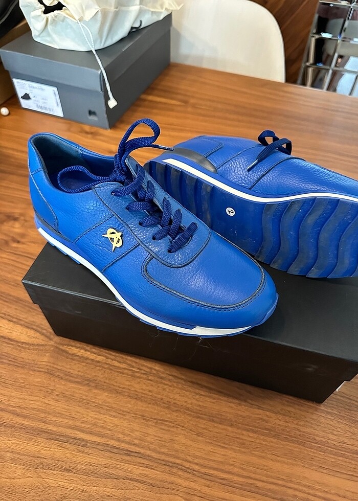 By Onur Ateş Lacivert erkek ayakkabı - Görsel 4