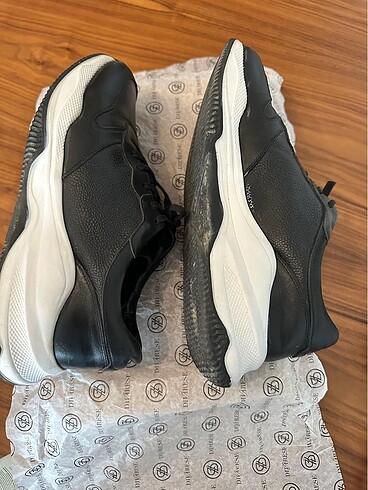 Divarese siyah deri erkek ayakkabı - Görsel 5