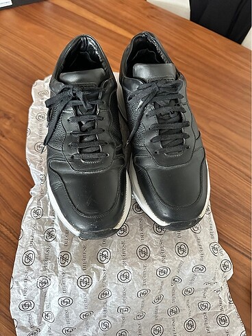 Divarese siyah deri erkek ayakkabı - Görsel 7