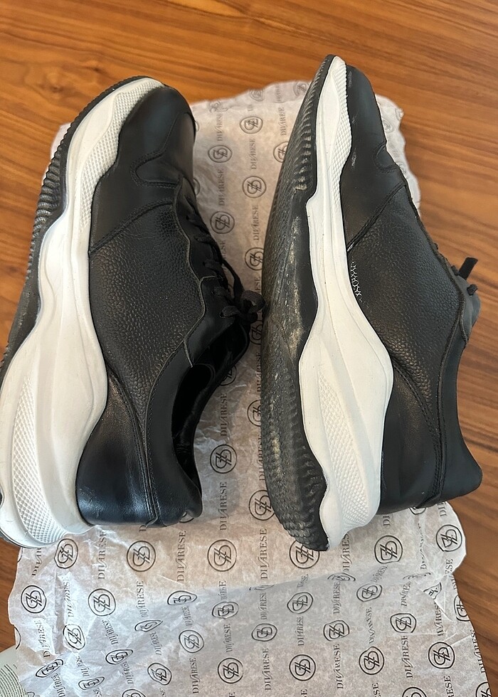 Divarese siyah deri erkek ayakkabı - Görsel 5