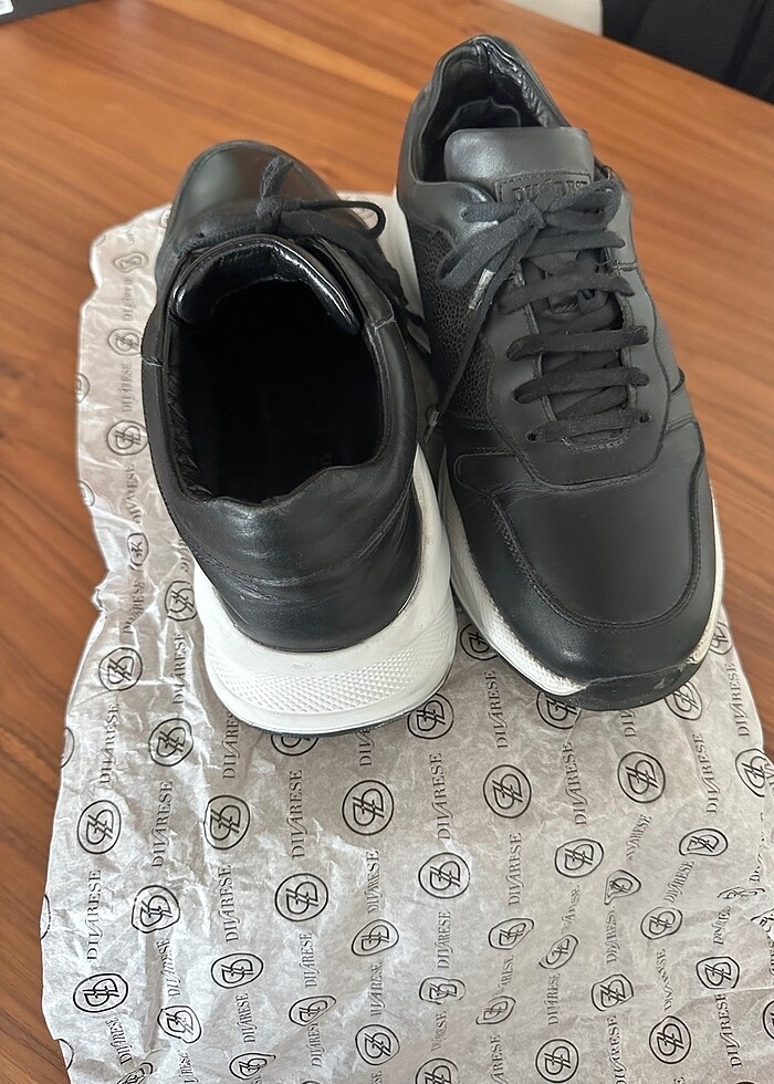 Divarese siyah deri erkek ayakkabı - Görsel 2