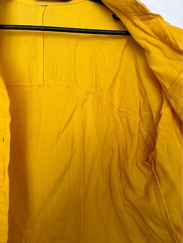 Boyner #sarı #boyner keten yumuşak kumaş gömlek