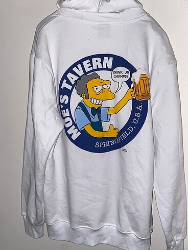 xl Beden Simpson Baskı Sweatshirt