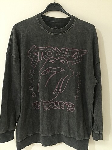 Rolling Stones 2023 Koleksiyon Antrasit Sweatshirt