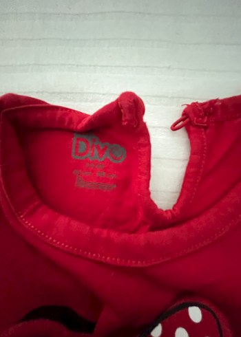 Kız Çocuk Kırmızı Kısa Kollu Tişört - Görsel 2