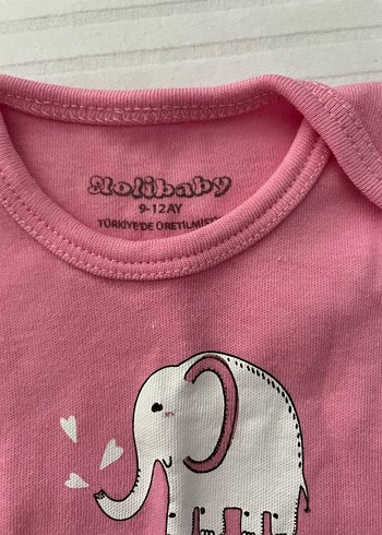 Uzun Kollu Pembe Bebek Body - Görsel 2
