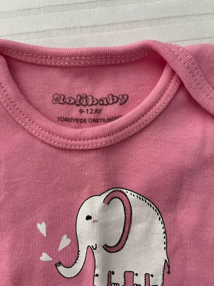 Uzun Kollu Pembe Bebek Body - Görsel 2