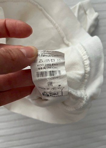 Kız Çocuk Beyaz Peluş Detaylı Sweatshirt - Görsel 2