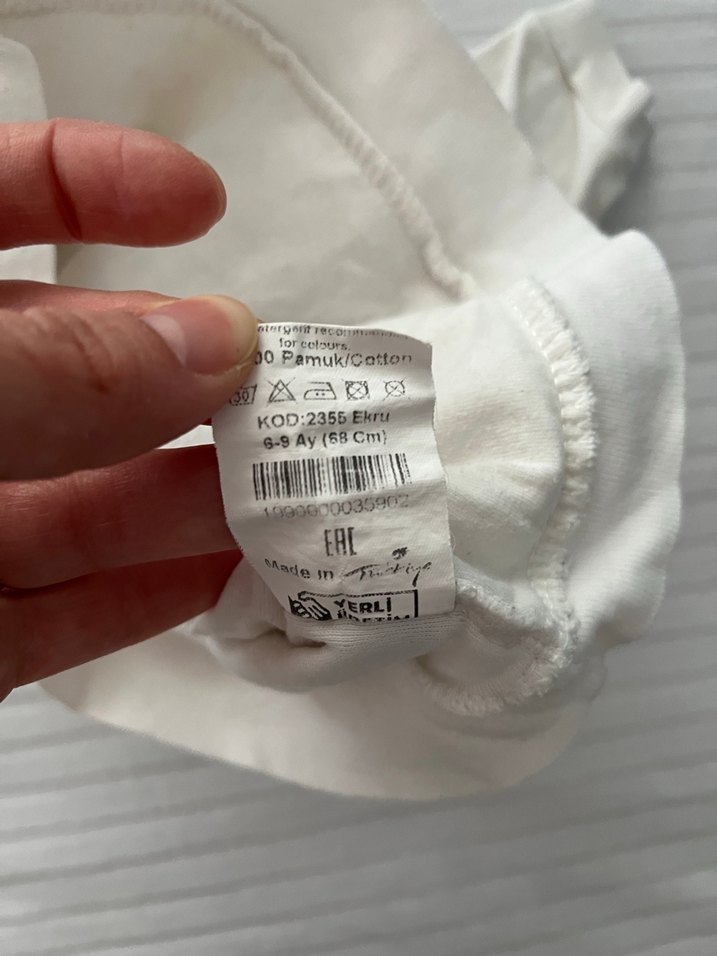 Kız Çocuk Beyaz Peluş Detaylı Sweatshirt - Görsel 2