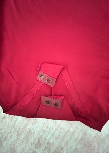 Zara Bordo Tek Omuzlu Midi Kadın bluz