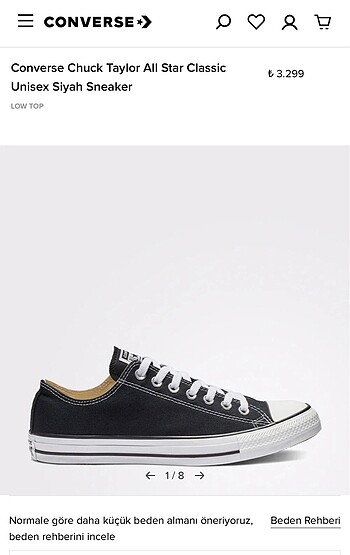 Converse ayakkabı