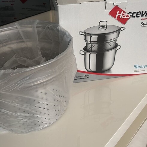 Beden Hascevher çelik makarna süzgeçi