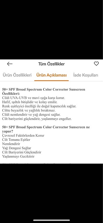 Beden Cream Co. CC Renkli Güneş Kremi