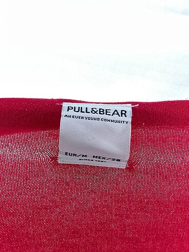 m Beden kırmızı Renk Pull and Bear Hırka %70 İndirimli.