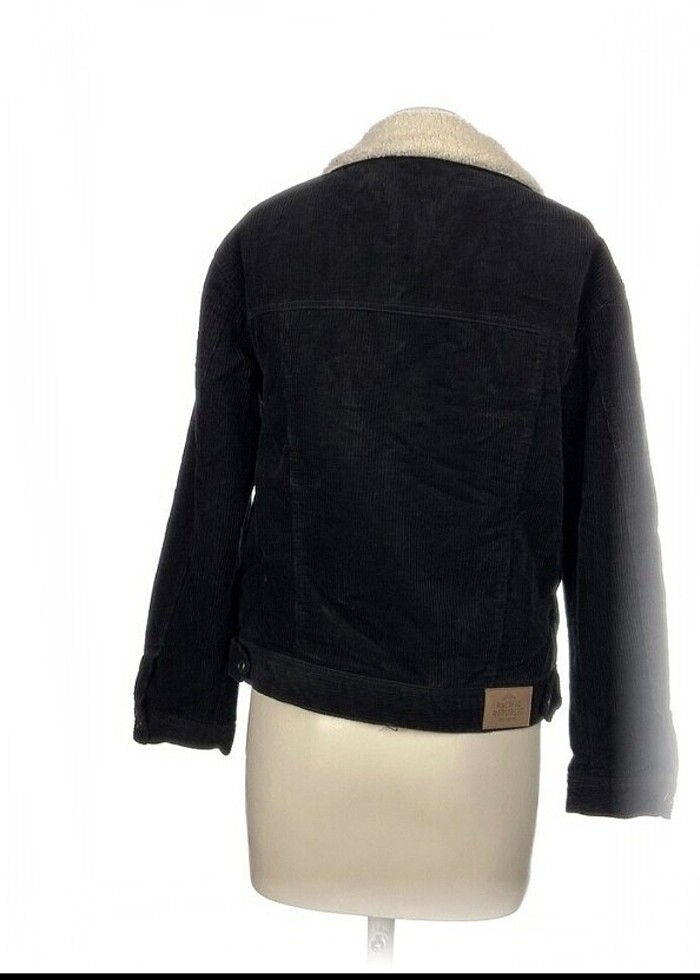 Pull & Bear içi kürklü sıcak tutan kış ceketi mont kot görünümlü - Görsel 2